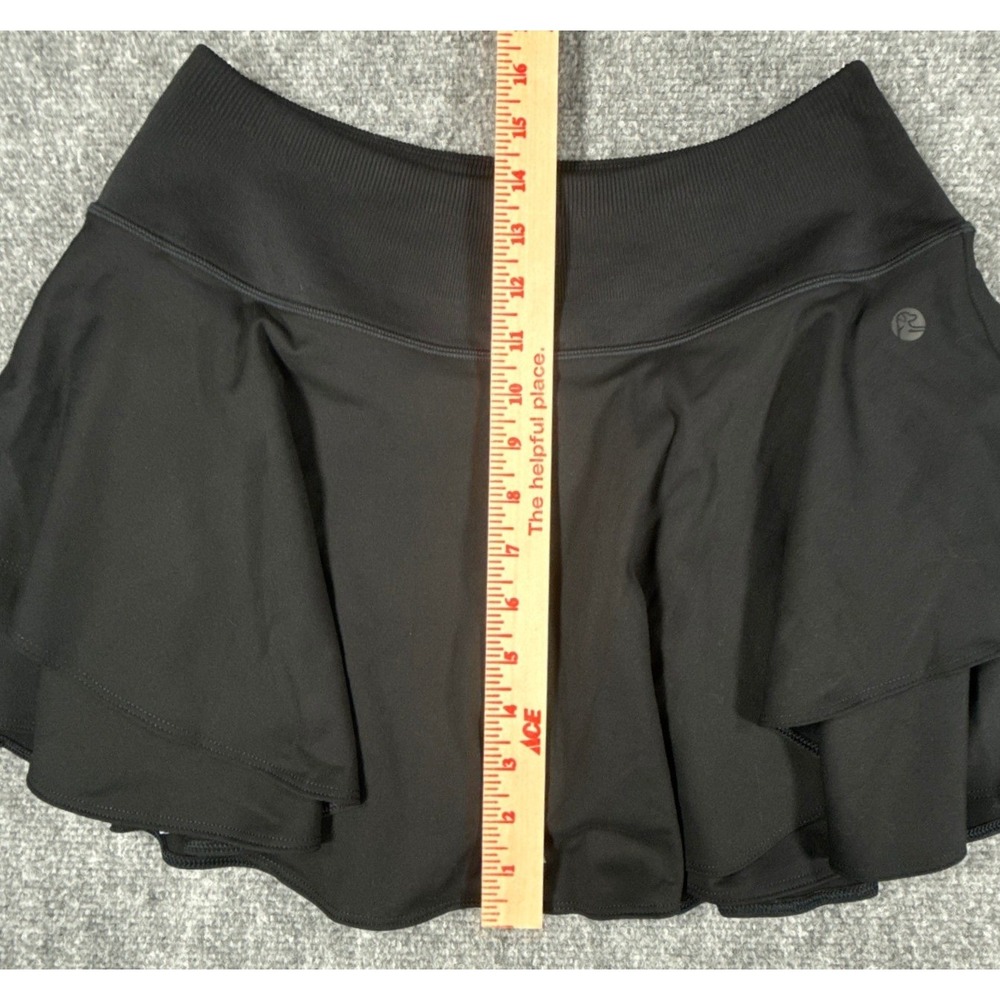 Rhoback Womens Size Medium Black Tiered Ruffle Active Golf Tennis Skort - Picture 11 of 14